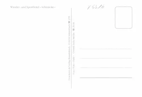 Stützerbach Wander- und Sporthotel "Schmücke" ngl 180.438