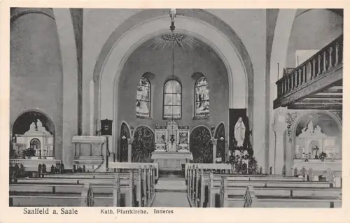 Saalfeld (Saale) Kath. Pfarrkirche Inneres ngl 180.460