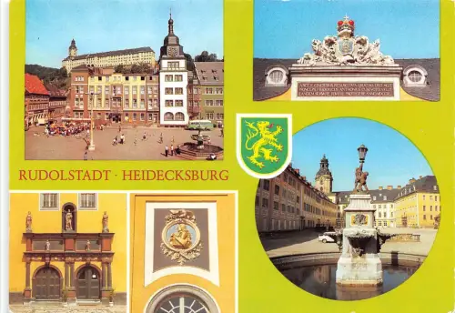 Rudolstadt Heidecksburg Mehrbildkarte ngl 180.500