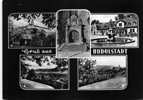 Rudolstadt Mehrbildkarte gl1966 180.499