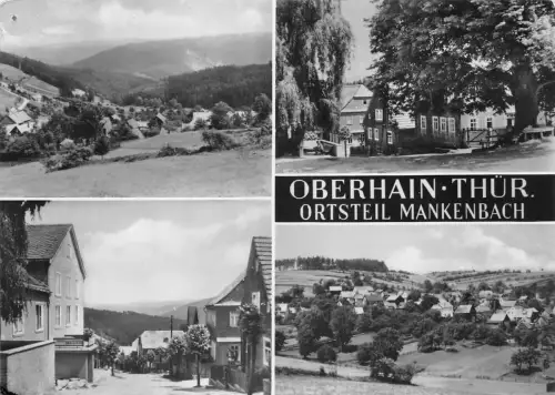Oberhain Kr.Rudolstadt Ortsteil Mankenbach Mehrbildkarte gl1970 180.514