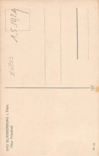 Bad Blankenburg Alter Friedhof ngl 180.518