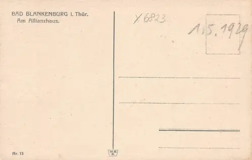 Bad Blankenburg Am Allianzhaus ngl 180.522