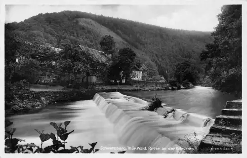 Schwarzburg (Thür.Wald) Partie an der Schwarza ngl 180.541
