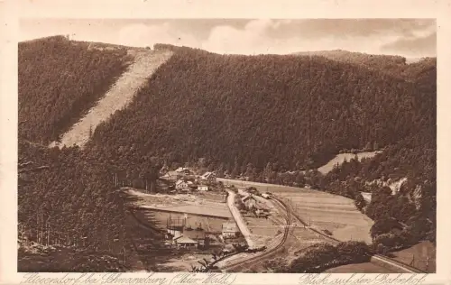 Sitzendorf bei Schwarzburg Blick auf den Bahnhof ngl 180.564