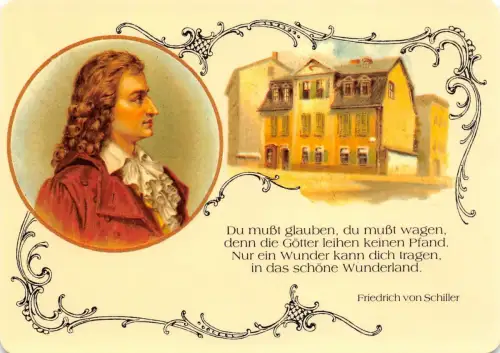 Weimar Schillerkopf mit Schillerhaus ngl 180.609
