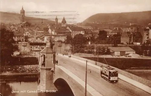 Jena mit Camsdorfer Brücke gl1928 180.581