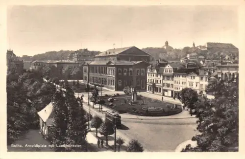 Gotha Arnoldiplatz mit Landestheater ngl 180.638