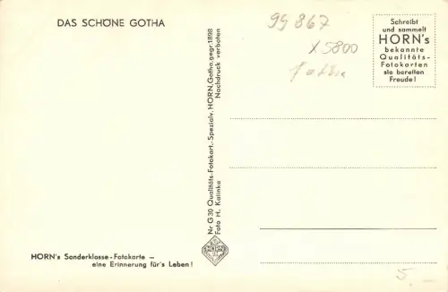 Gotha Arnoldiplatz mit Landestheater ngl 180.638