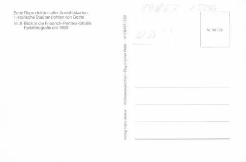 Gotha Perthesstraße Reproduktion ! ngl 180.635