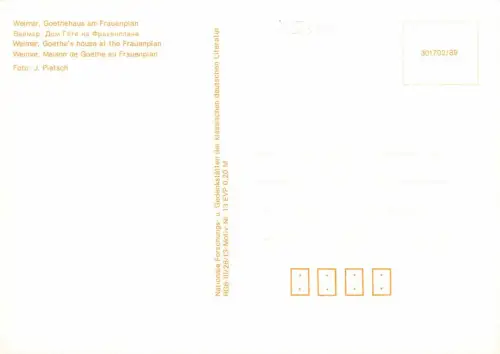 Weimar Goethehaus am Frauenplan ngl 180.622