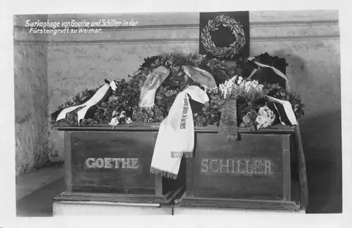 Weimar Sarkophage von Goethe und Schiller ngl 180.627
