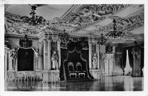 Gotha Schloß Friedenstein Thronsaal gl1939 180.641