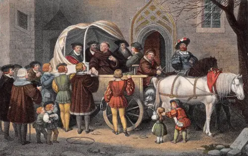 Eisenach Luther als Kurrende-Sänger ngl 180.666