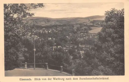 Eisenach Blick von der Wartburg ngl 180.652