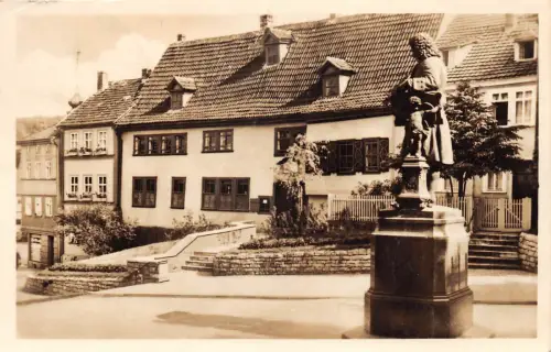 Eisenach Bachhaus mit Bachdenkmal gl1953 180.680