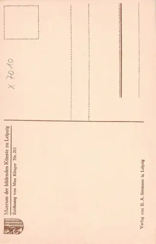 Leipzig Museum der bildenden Künste, Zeichnung von Max Klinger ngl 180.682