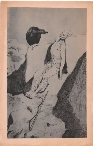 Leipzig Museum der bildenden Künste, Zeichnung von Max Klinger ngl 180.690