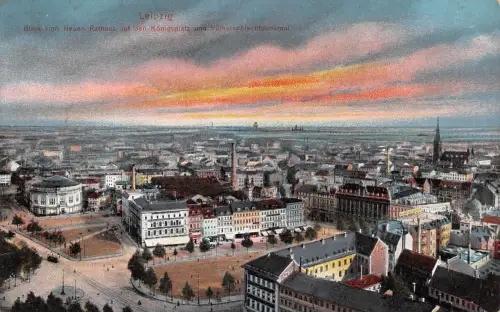 Leipzig Blick vom neuen Rathaus ngl 180.684