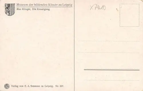 Leipzig Museum der bildenden Künste, Max Klinger Die Kreuzigung ngl 180.687