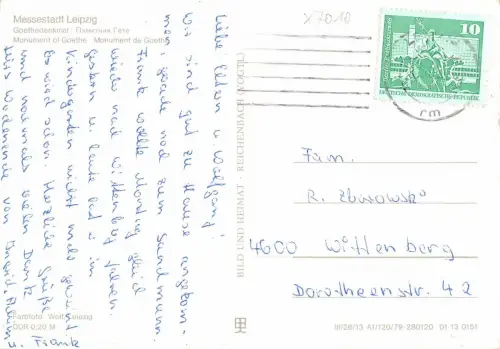 Leipzig Goethe-Denkmal gl 180.715