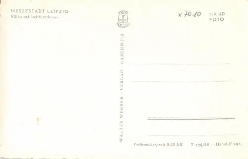 Leipzig Das Völkerschlachtdenkmal ngl 180.707