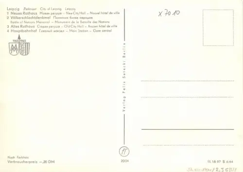 Leipzig Mehrbildkarte ngl 180.745