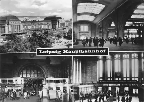 Leipzig Hauptbahnhof Mehrbildkarte gl1970 180.751