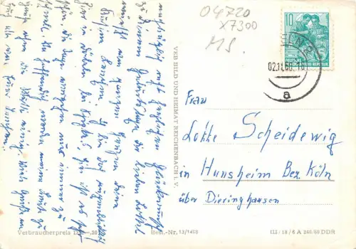 Döbeln Freibad Rathaus Gaststätte Bürgergarten gl1960 180.777