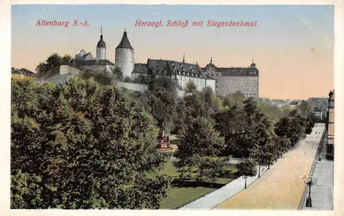 Altenburg S.-A. Herzogliches Schloß mit Siegesdenkmal ngl 180.782