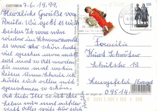 Cottbus Mehrbildkarte gl1999 180.794