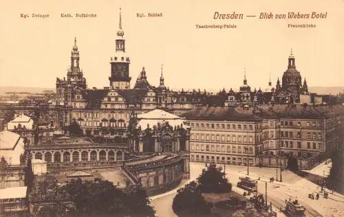 Dresden Blick von Webers Hotel ngl 180.837