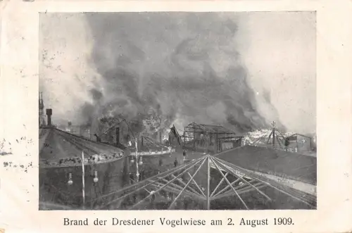 Dresden Brand der Vogelwiese 1909 gl1909 180.845