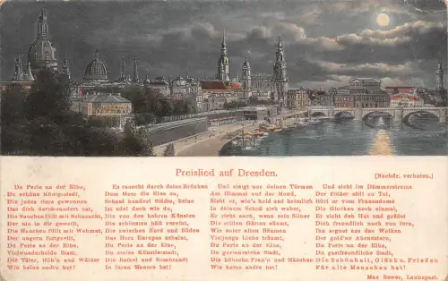 Dresden Preislied auf Dresden feldpgl1916 180.835