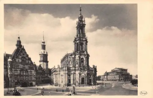 Dresden Georgentor Schloss Hofkirche Oper ngl 180.843