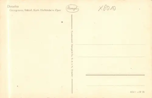 Dresden Georgentor Schloss Hofkirche Oper ngl 180.843