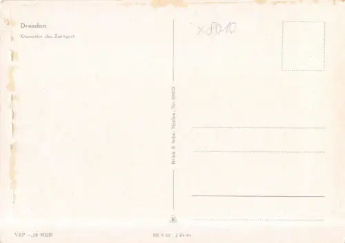 Dresden Kronentor des Zwingers ngl 180.871
