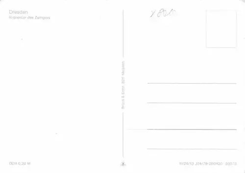 Dresden Kronentor des Zwingers ngl 180.869