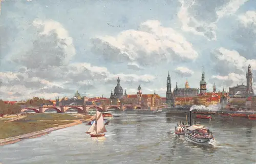 Dresden Blick von der Marienbrücke gl1931 180.854