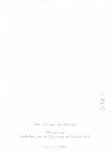 Dresden Zwinger (Wall-Pavillon) ngl 180.872