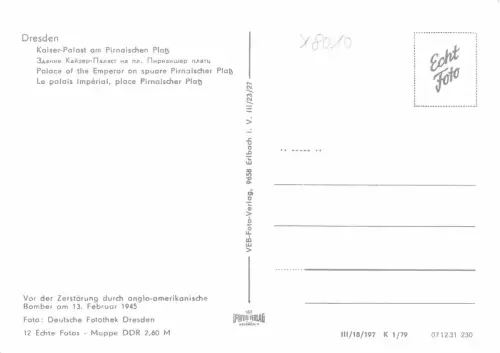 Dresden Kaiser-Palast am Pirnaischen Platz ngl 180.883
