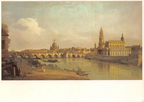 Dresden vom rechten Elbufer Gemälde-AK Canaletto gl1991 180.922