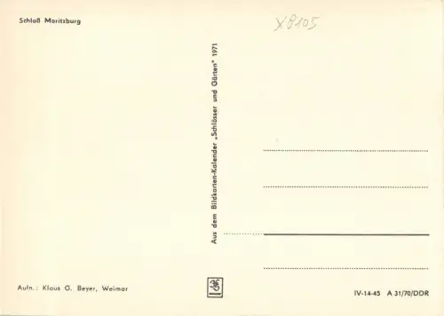 Moritzburg Kgl. Jagdschloss ngl 180.955