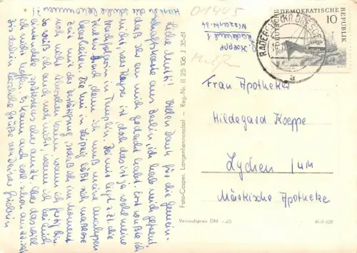 Radebeul, Mehrbildkarte gl1962 180.959