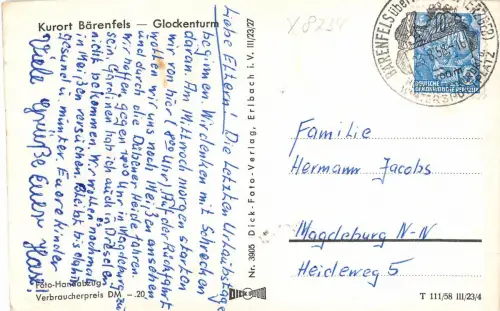 Bärenfels Glockenturm gl1958 180.969