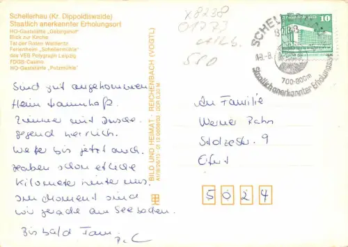 Schellerhau Mehrbildkarte gl1988 180.977