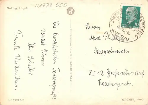 Geising / Erzgebirge Teilansicht gl1965 180.991