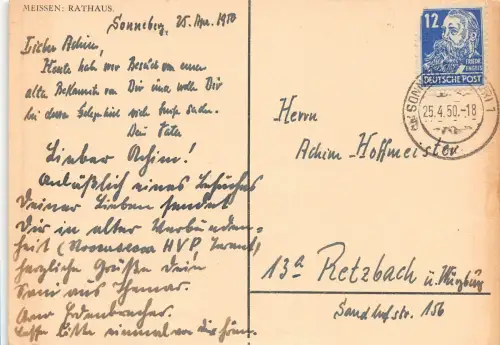 Meißen Rathaus gl1950 180.997