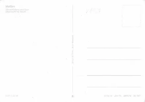 Meißen Albrechtsburg und Dom bei Nacht ngl 181.004