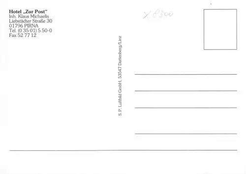 Pirna Hotel Zur Post ngl 181.029